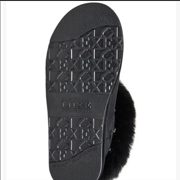 Australia Luxe Collective Suede Hatchet Boots in Black #230 - Picture 3 of 6